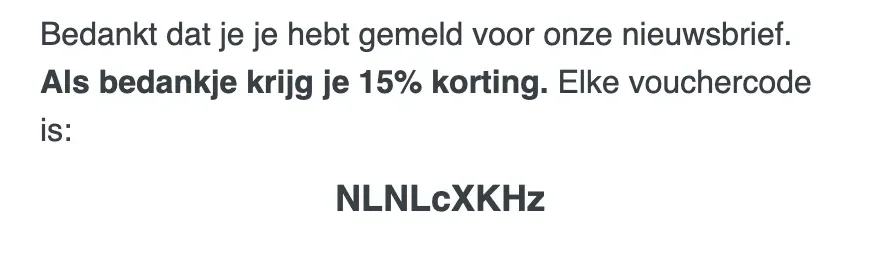 Bewijs van kortingscode - bagage24 - bagage24 [[15% korting]] op koffers na nieuwsbriefaanmelding