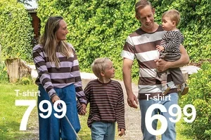 Kleding met streepjes voor het hele gezin