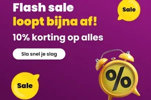 Laatste kans: 10% korting eindigt vanavond. Mis het niet!