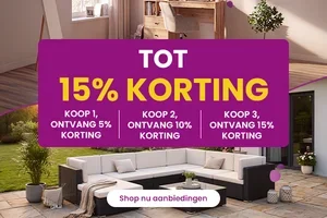 Tot 15% korting begint nu