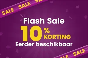 HET IS ZOVER: 10% korting op alles begint nu! ⚡