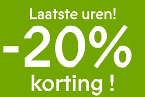 Nog even! -20% korting!