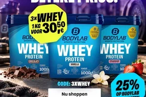 3 kilo Whey. Slechts € 30,50/kg. Nog vragen?