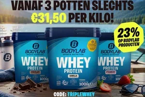 3× Whey scoren – slechts €31,50 per kilo!