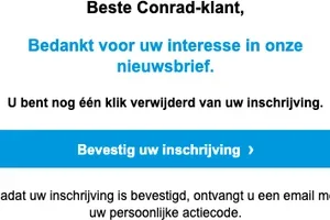 Bevestig uw inschrijving