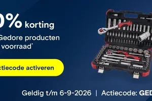 10% korting* op Gedore.