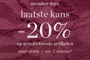 Member Days: nog één dag 🤍