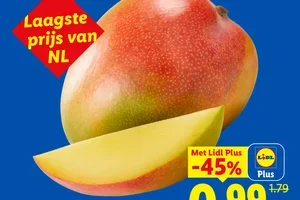 Nu de laagste prijs van Nederland: Mango 0.99 per stuk