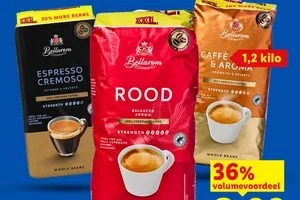 1,2 kg BELLAROM Koffiebonen 9.99 én het beste groente & fruit
