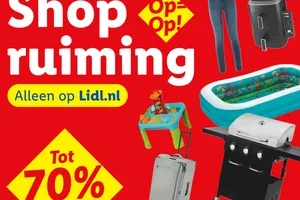 Shopruiming: tot 70% korting op lidl.nl