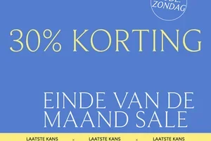 Pak nog snel 30% korting