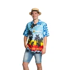 Hawaii Blouse Paradise Blauw Heren