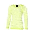 Yellow Poison Netshirt Stretch Lange Mouw
