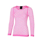 Pink Poison Netshirt Stretch Lange Mouw