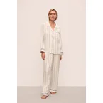 Inez Washable Silk Printed Long PJ Set