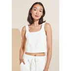 Recycled Boucle Cropped Tank