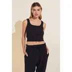 Recycled Boucle Cropped Tank