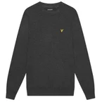 Lyle &amp; Scott Cotton Merino Sweater Antraciet