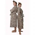 badjas dames Wild Thing fleece met sjaalkraag