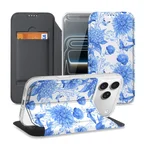 iPhone 18 Pro Max Standcase hoesje Flowers Blue