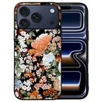 Dark Flowers telefoonhoesje iPhone 18 Pro | Back Cover