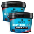 2 x Bodybuilder Vitamin Stack (elk 240 capsules)