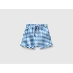 Vichy shorts in pure cotton