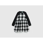 Plaid dress in 100% cotton