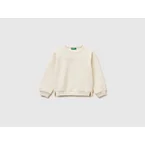 Pullover sweatshirt with glittery print
