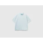 T-shirt with standing neck