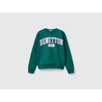 100% cotton sweatshirt with glittery logo