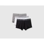 Set of three boxers with logo elastic
