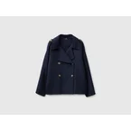 Short double-breasted coat