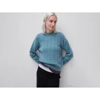 Mock sweater with cables