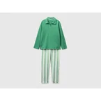 Pyjamas with striped trousers
