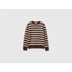 100% Shetland wool striped sweater